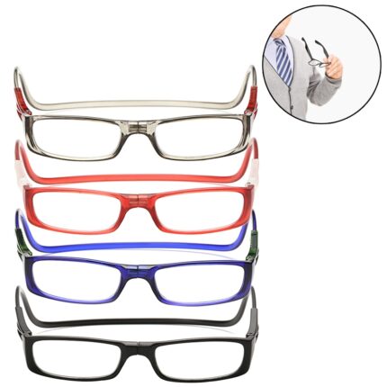 Reading glasses with a folding magnet. Ultra-light and practical hyperopia glasses