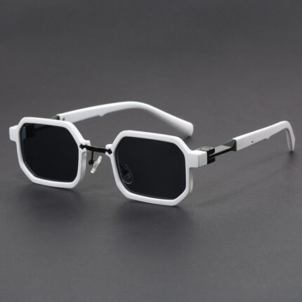 Fashionable exquisite retro polygonal sunglasses for women