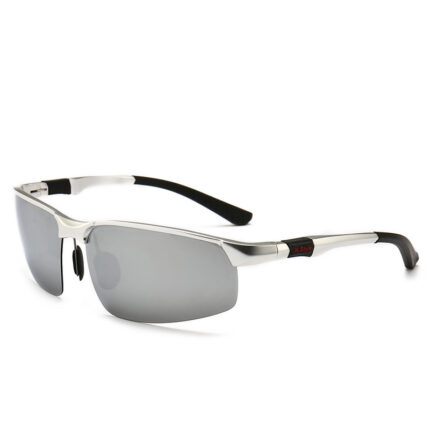 Polarized riding goggles. Fashionable sunglasses and driving glasses