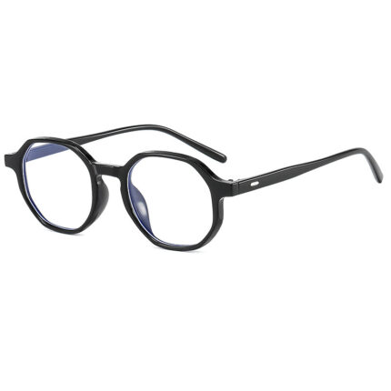 Fashionable plastic polygonal optical glasses for men and women