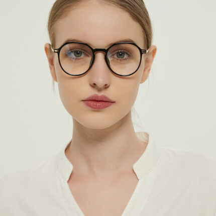 Fashionable round and full-frame Wuhuama glasses