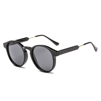 Round and retro fashion style sunglasses for men and women