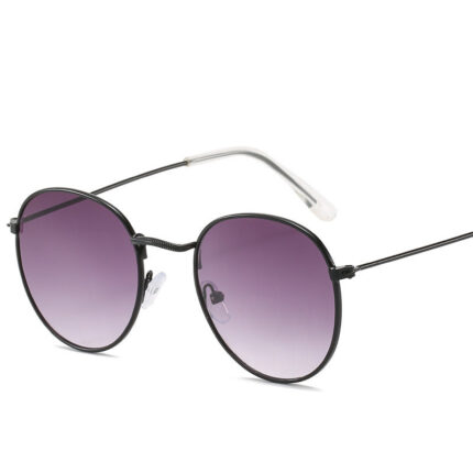 Retro oval sunglasses with small frame