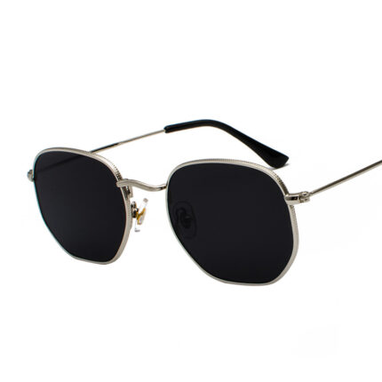 Fashionable littera-style metal sunglasses for men