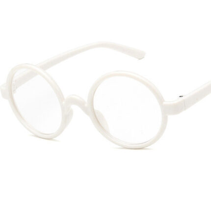 Round shape and retro style glasses for children