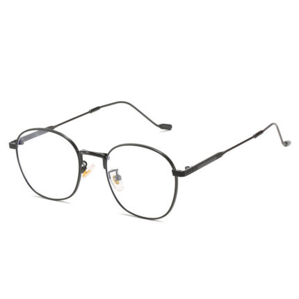 Myopic optical glasses. Fashionable metal frame glasses for men and women
