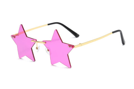 Fashionable rimless sunglasses