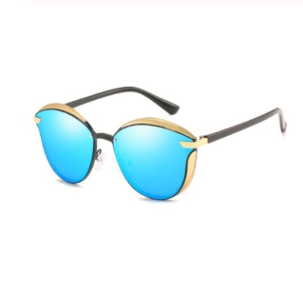 Polarized sports glasses with metal frame