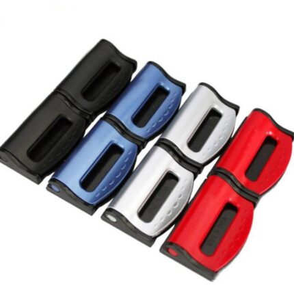 Seat belt buckle anchor adjustment stop