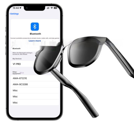 Intelligent AI glasses. Bluetooth wireless audio sunglasses