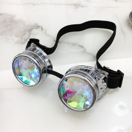 Retro glasses in the steampunk gothic style