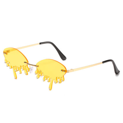 Fashionable tear-shaped visor sunglasses for men and women
