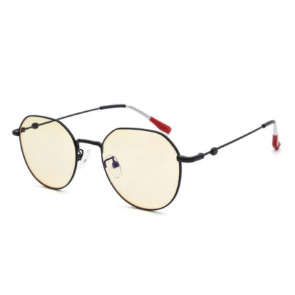 Round multilateral anti-radiation and anti-UV glasses
