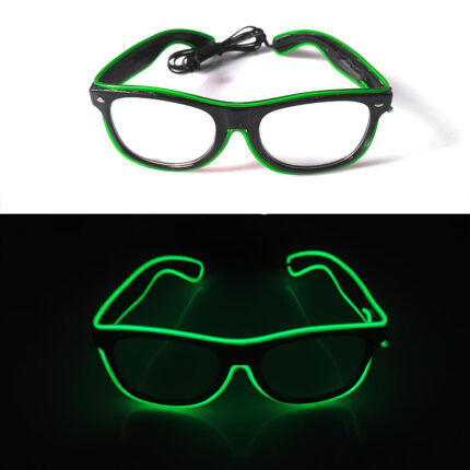 Fashionable light glasses. Fashionable LED decoration lenses for men and women