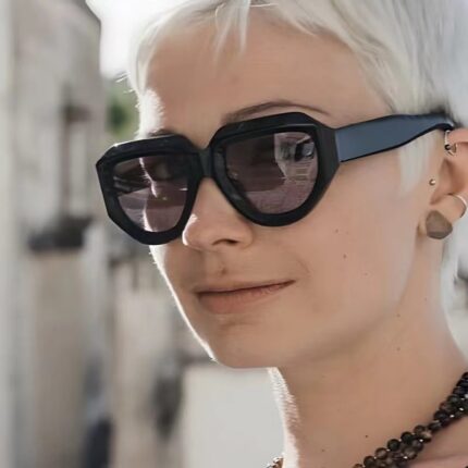 Fashionable hip-hop irregular sunglasses for women