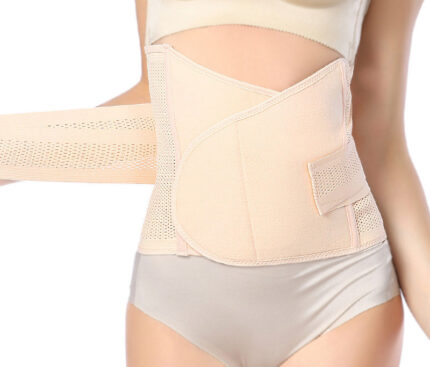 Lap belt watertight at the waist. Postpartum abdominal belt