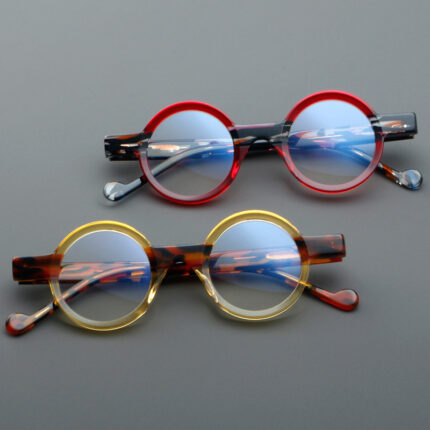 Retro-style acetate-frame glasses