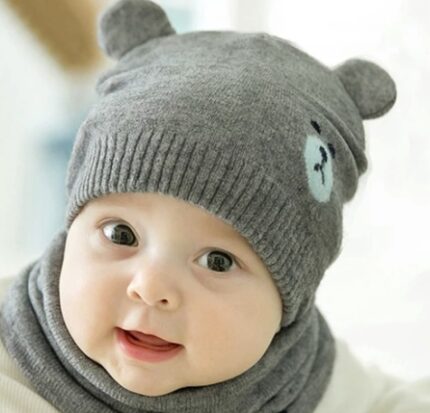 Set of fashionable scarves for babies