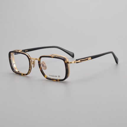 Retro handmade business glasses in titanium
