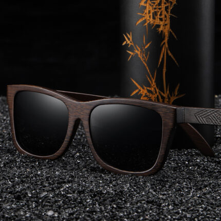 Polarized sunglasses with hinge and spring on the leg