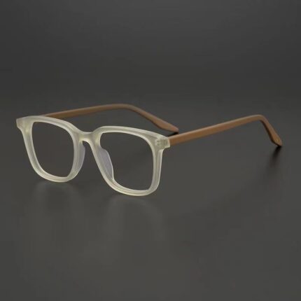 Men’s glasses with artistic frame and frosted frame