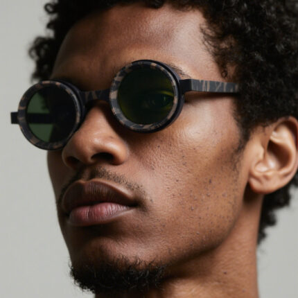 Fashionable Zoom sunglasses for men. Rotating sun protection goggles