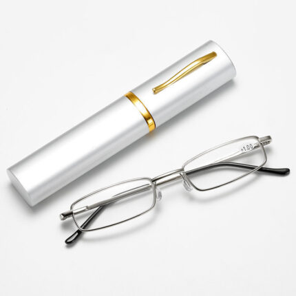 Ultra-small and ultra-light metal reading glasses
