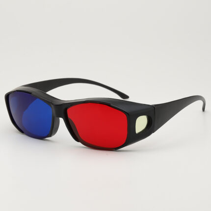 Large-frame red-blue 3D glasses set