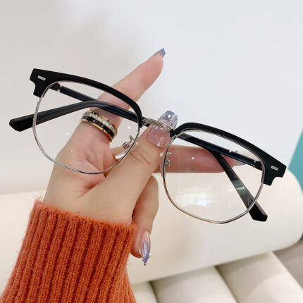 Semi-rigid anti-blue light glasses for men