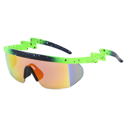 Fashionable one-piece sunglasses for men and women. Trendy sports glasses for men and women
