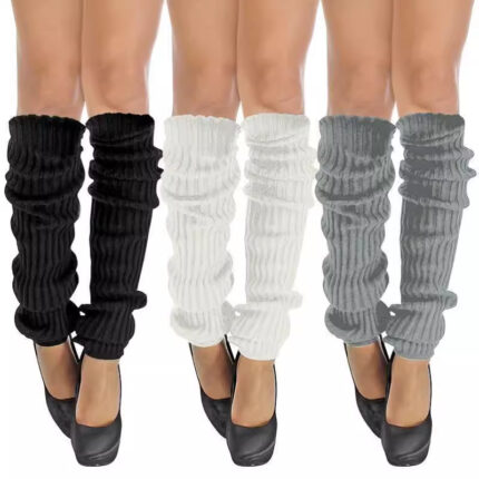 Comfortable ribbed leg warmers for women