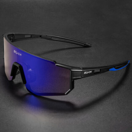 Glasses for riding against the wind and sand. Fashionable sports glasses for men and women