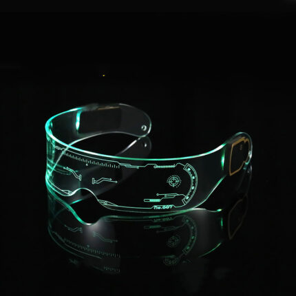 High-tech and futuristic sensory glasses